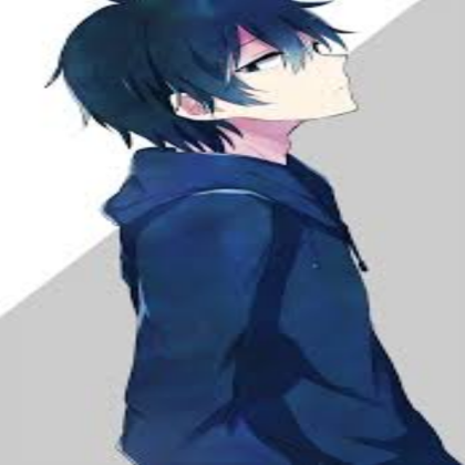 Blue Haired anime boy Roblox decal
