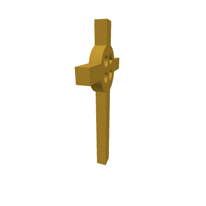 metal celtic cross (gold)