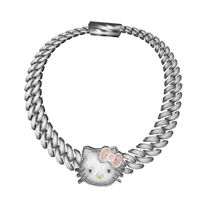 HK Iced Out Cuban (WHITE GOLD)