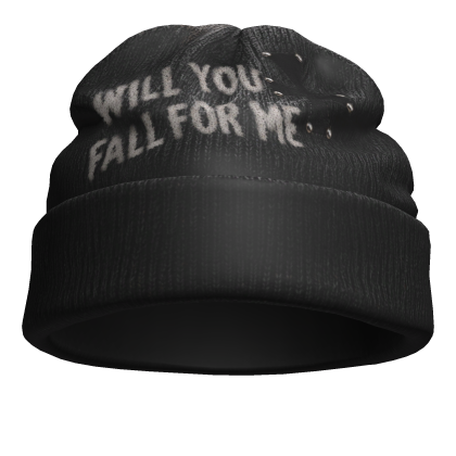 Washed Black Gothic Beanie