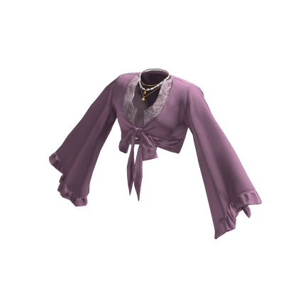 Lilac Purple Flowy Lace Top