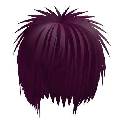 teased scene emo hair || burgundy/purple Roblox item