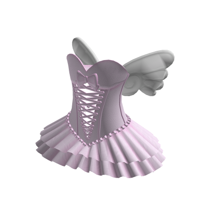 mini vestido angelical en rosa