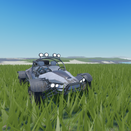 Offroader driving