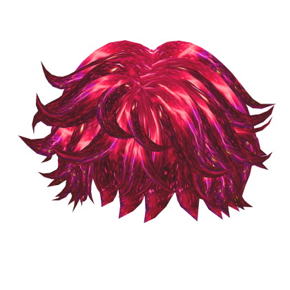 Shiny Red Galaxy Fluffy Messy Emo Boy Hair