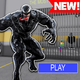 🔒VENOM PRISON RUN OBBY [FIRST PERSON!]