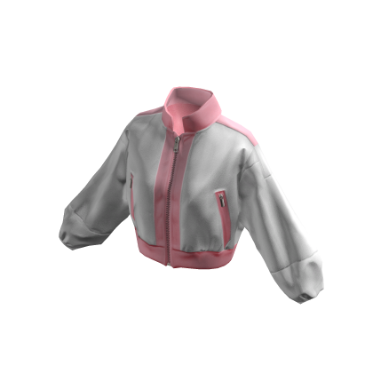 Y2K Leather Jacket (White/Pink) - ZN