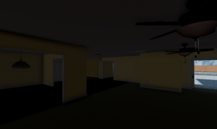 Suburban House Two With Ceiling Fans screenshot 2
