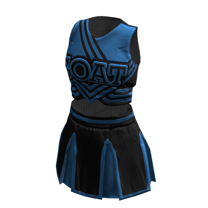 Cheerleader Uniform | Black Light Blue thumbnail