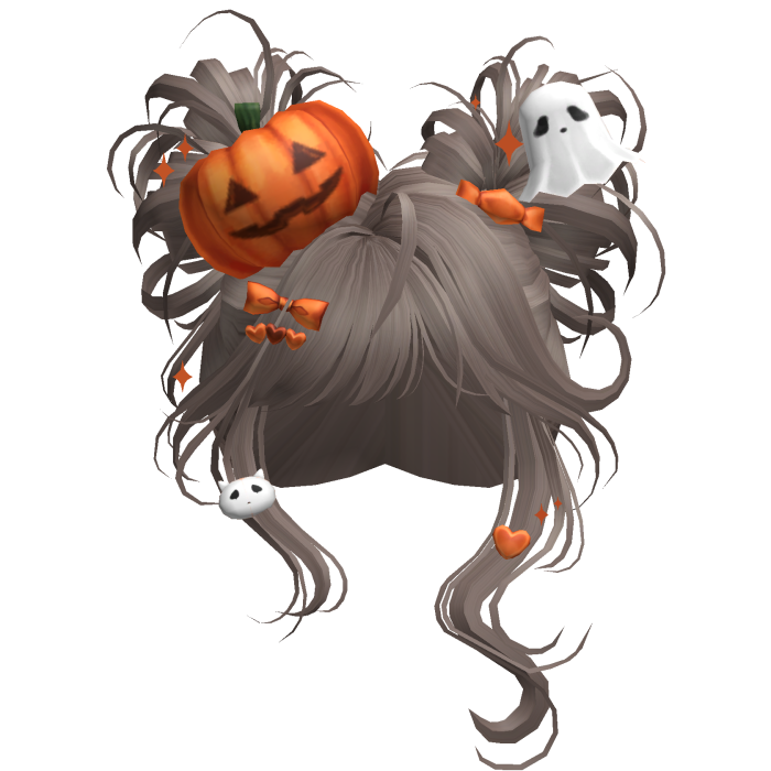 Spooky Halloween Pumpkin Buns  (Light Brown)