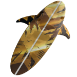 (CODE: GTW) 1/1 24K Gold Sunleaf Surfboard