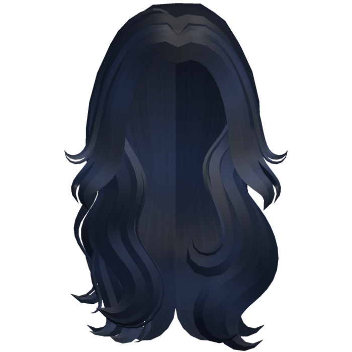 Long Flowy Wavy Hair (Blue)