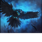 blue dark raven