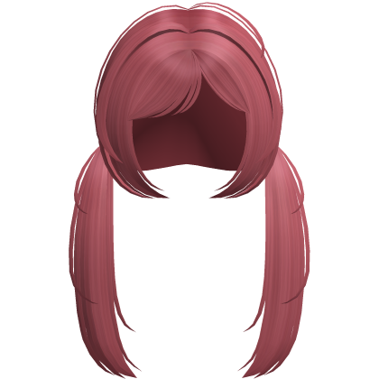୨୧ Kawaii Long Light Red Pigtails