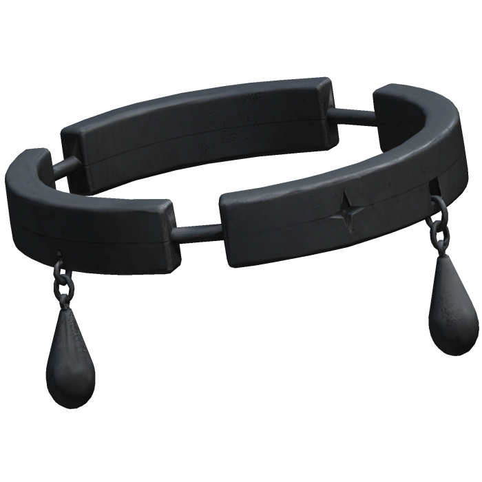 Black Broken Teardrop Halo