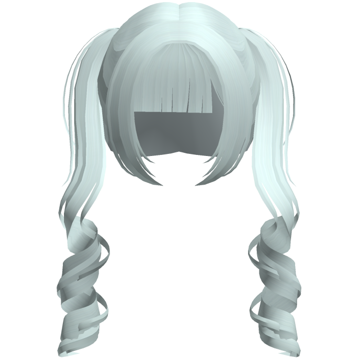 teal cute douyin princess pigtails