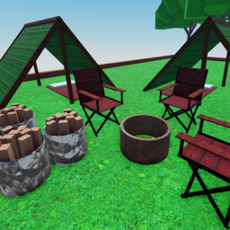 Camping game concept demo