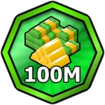100M Cash Roblox badge thumbnail