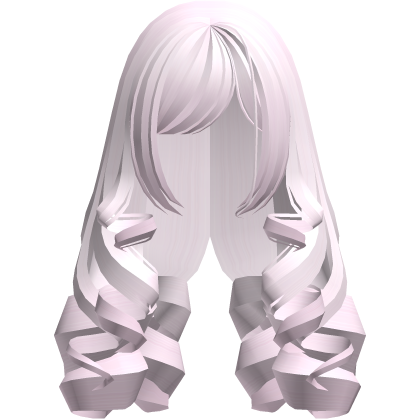 (remake) cute dolly long curls pink Roblox item