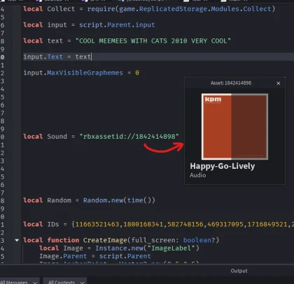 Read asset id