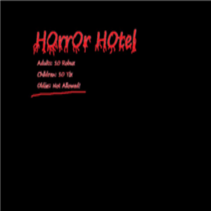 Horror Hotel Roblox decal