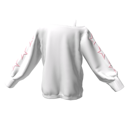 Stars Off Shoulder Oversized Sweater