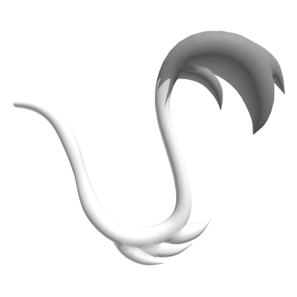 White Sleek Fluffy Tail