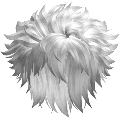 silver messy hair 39. Roblox item