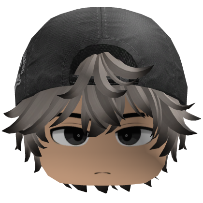 Cute Y2K Emo Cap - Ash Blonde & Black