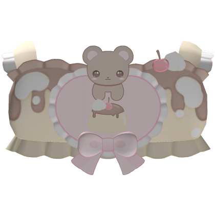 ﹒ ⏝ ♡ cutie patootie! baby bear kawaii top