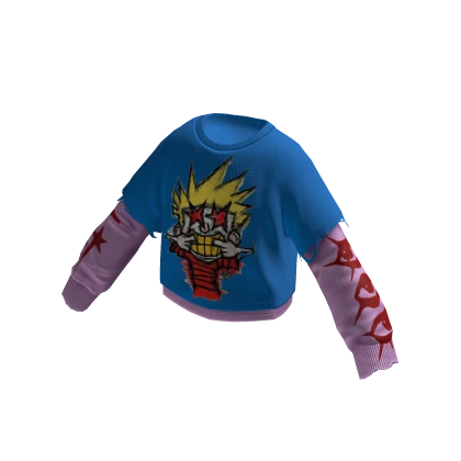 Y2K Hoodie Half Zip Jacket Drip Star Proper Black | Roblox Item