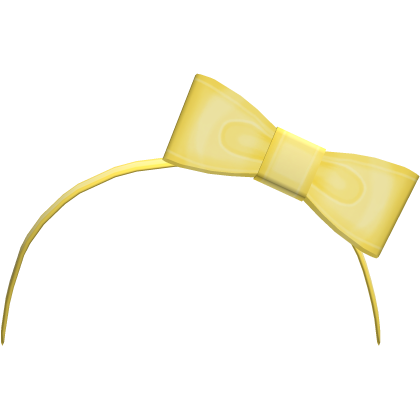 yellow sweet tweencore bow headband Roblox item
