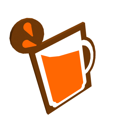 ⚡ Orange Drink Neon Sign Light Obby