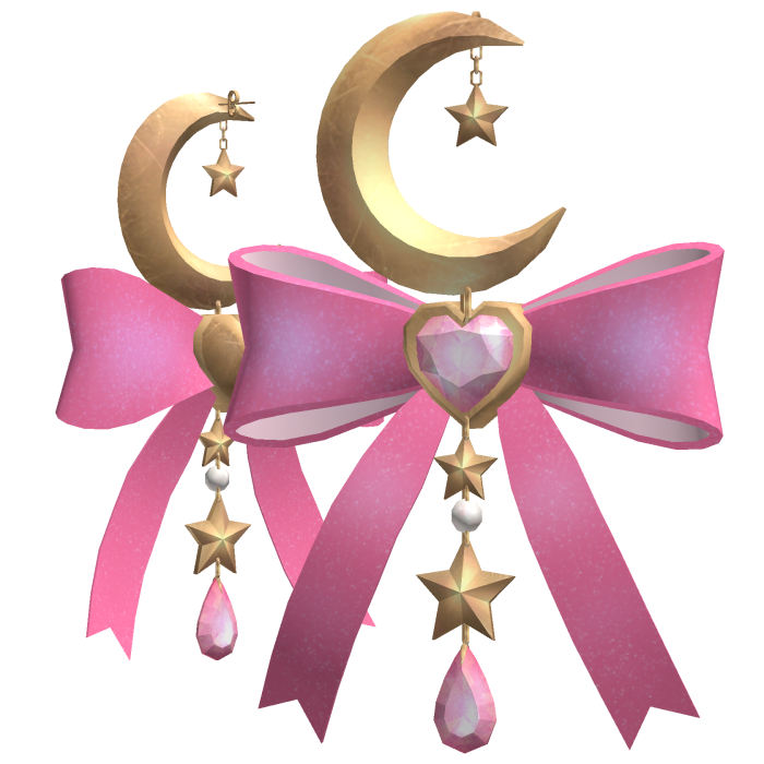 Pink Magical Celestial Earrings (Gold)