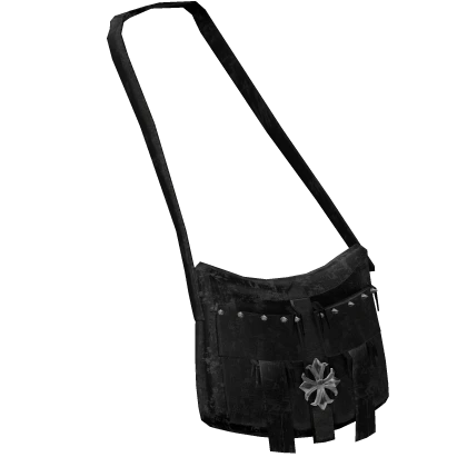Black Emo Worn Crossbody Bag [3.0] | Roblox Item - Rolimon's