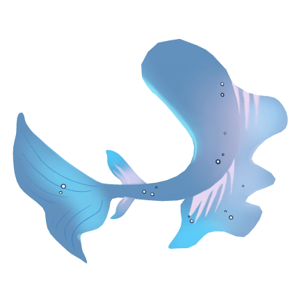 Kawaii Glowing Blue Fish Tail