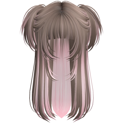Vamp Long Straight Pigtails Grey&Black Roblox item