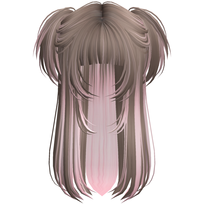 Vamp Long Straight Pigtails Grey&Black