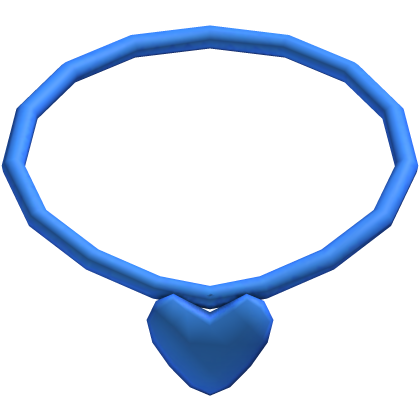 Blue 3.0 Heart Necklace