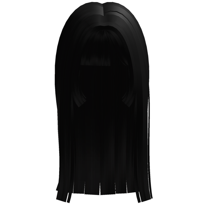 ♡ cute long straight hair black