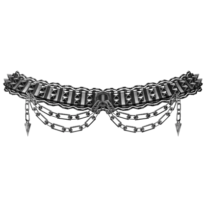 ┊♰ ꒱ gothic lace chained shoulder frills ꒰striped꒱