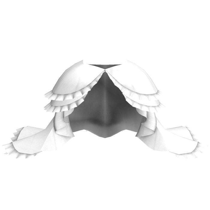 3.0 Princess rococo ruffle Dress - White
