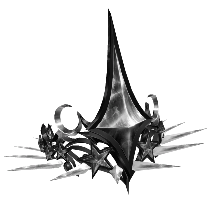 Silver and Black Night Crown