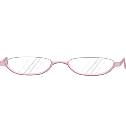 ♪ 〜 Cute Low Pink Moe School Glasses 