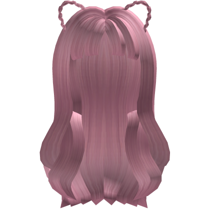 Cat Braid Pink Hair Anime Cute Roblox item