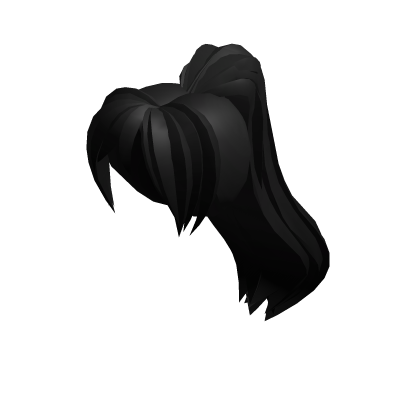 Long Ponytail Hair Black Roblox item