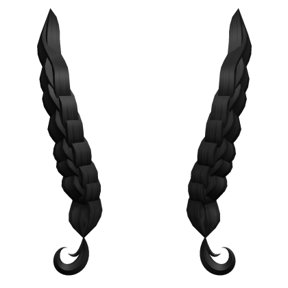 ✅Shoulder Braids Hair Extension | Black Roblox item