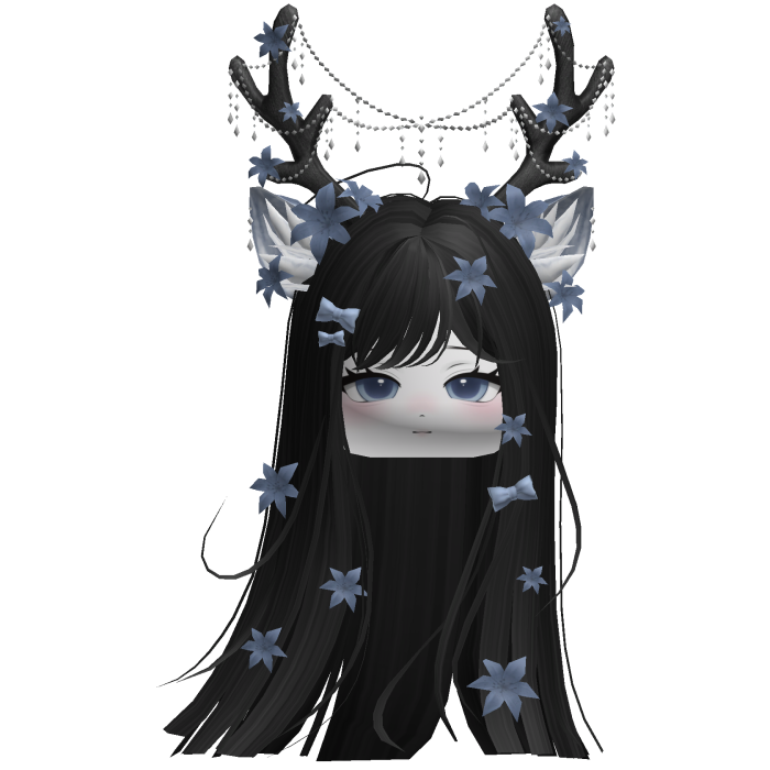 Ethereal Christmas Fairy Fawn Hair w/ Antlers