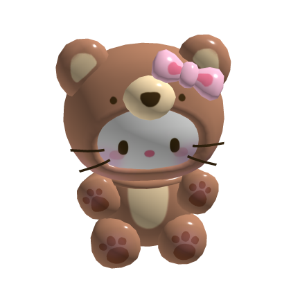 Kitty Bear Plushie Holdable