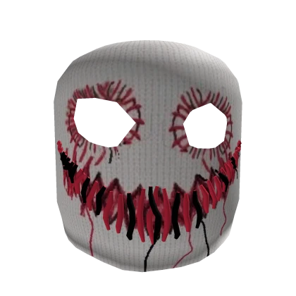 Ski mask Balaclava White red Halloween Dexter HMC | Roblox Item